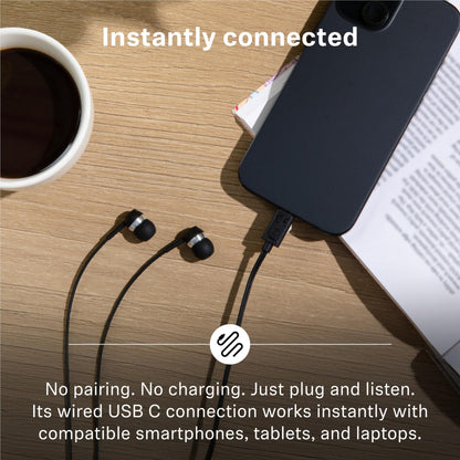 Sennheiser CX 80U Wired USB-C In-Ear Headphones (Black)