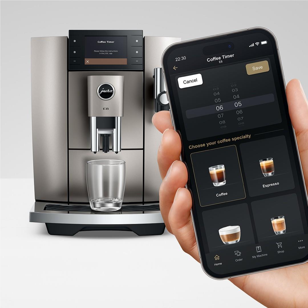 Jura E8 Fully Automatic Coffee Machine (Silver)