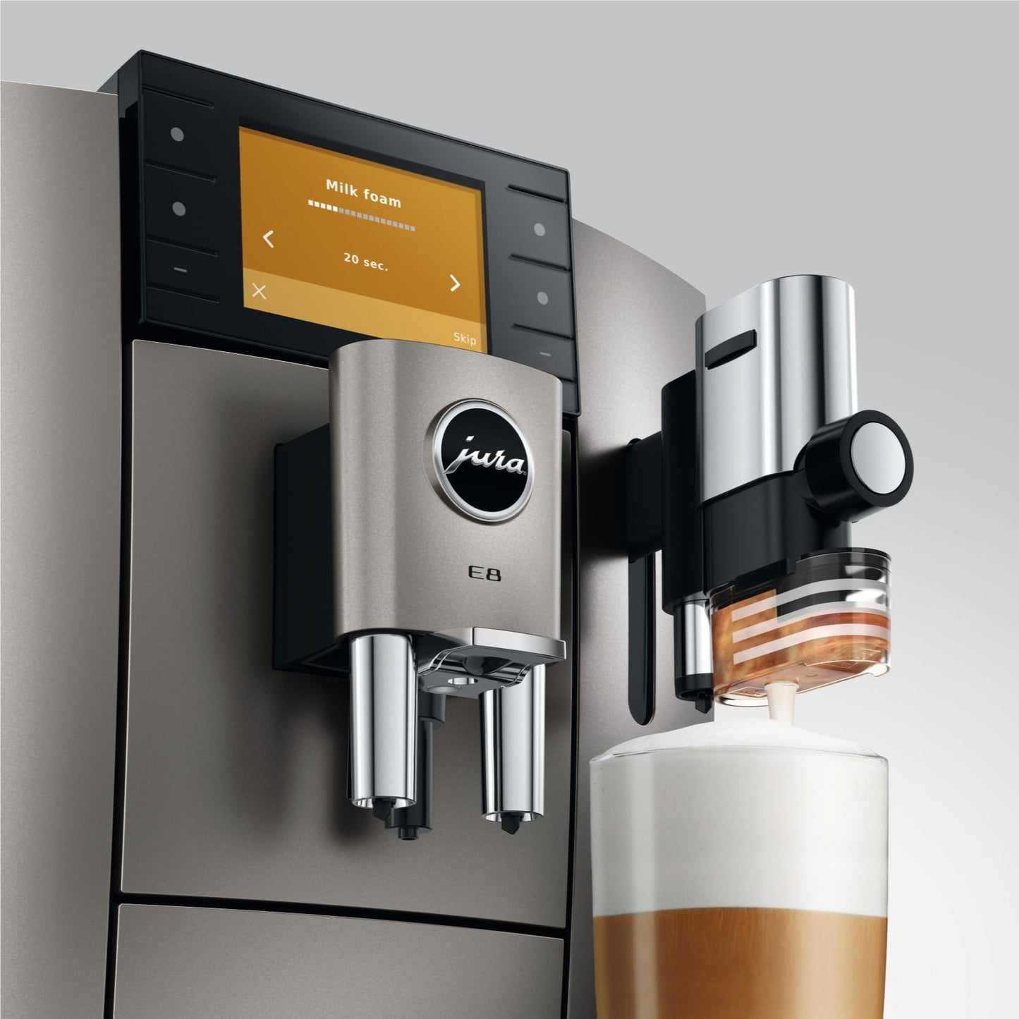 Jura E8 Fully Automatic Coffee Machine (Silver)