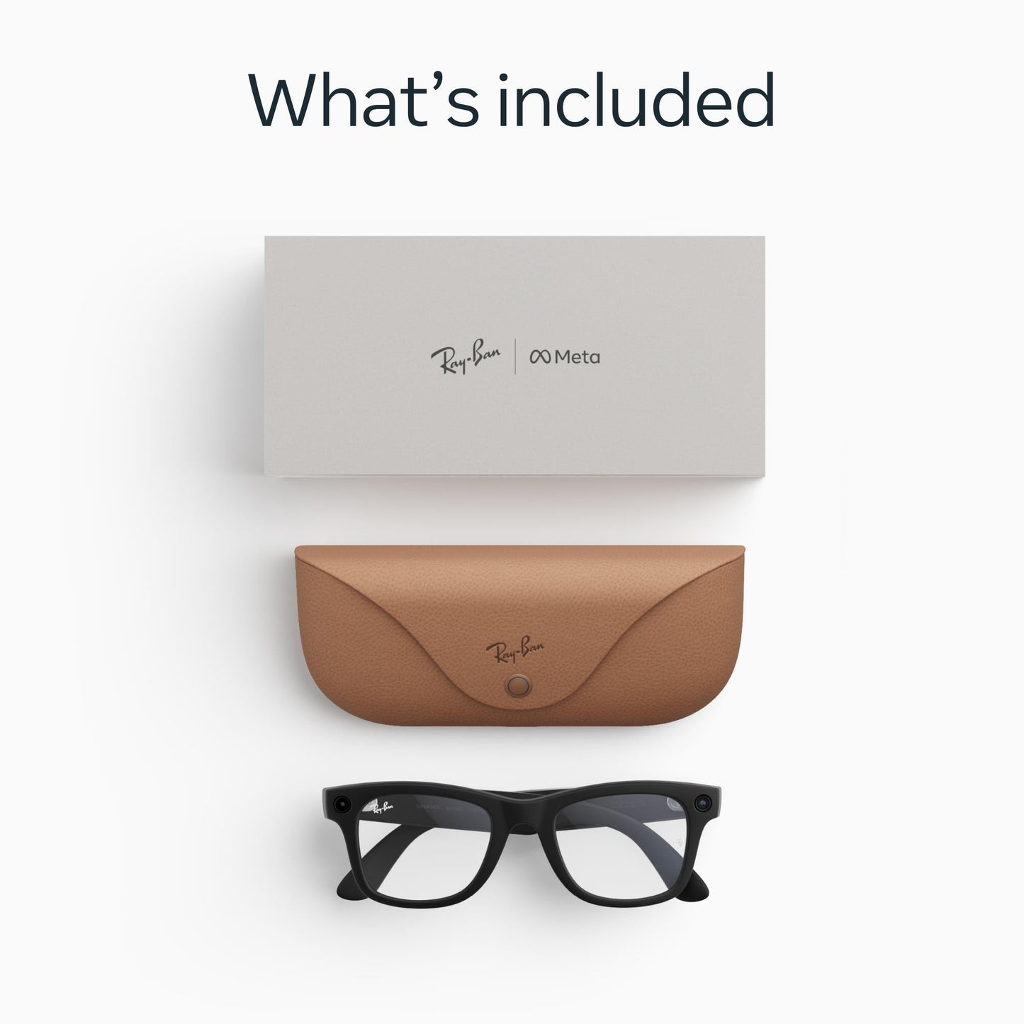 Ray-Ban | Meta Wayfarer Large Gen 2 AI Glasses (Matte Black/Clear)