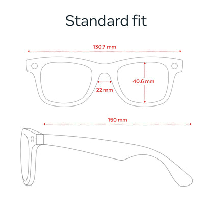 Ray-Ban | Meta Wayfarer Gen 2 AI Glasses (Shiny Transparent Grey/Transitions Sapphire)