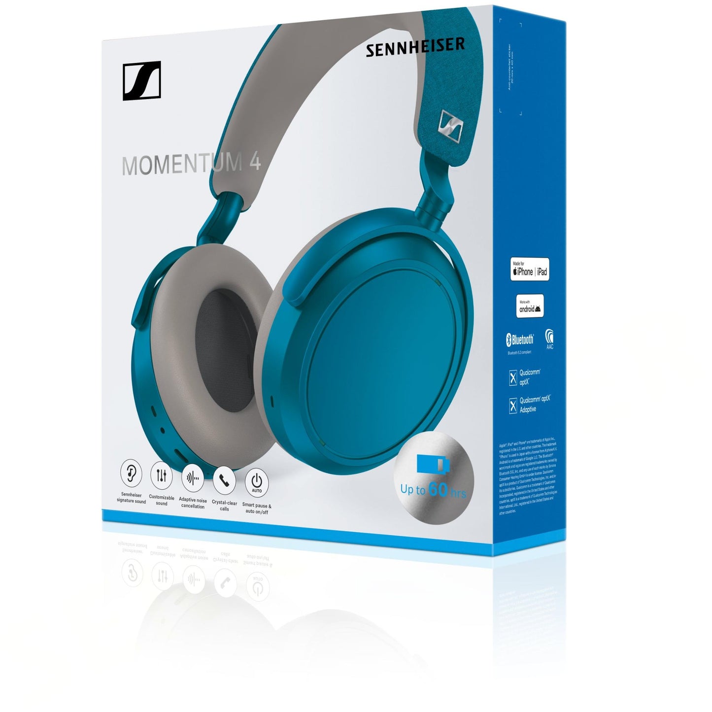 Sennheiser Momentum Wireless 4 (Teal) Over-Ear ANC Headphones