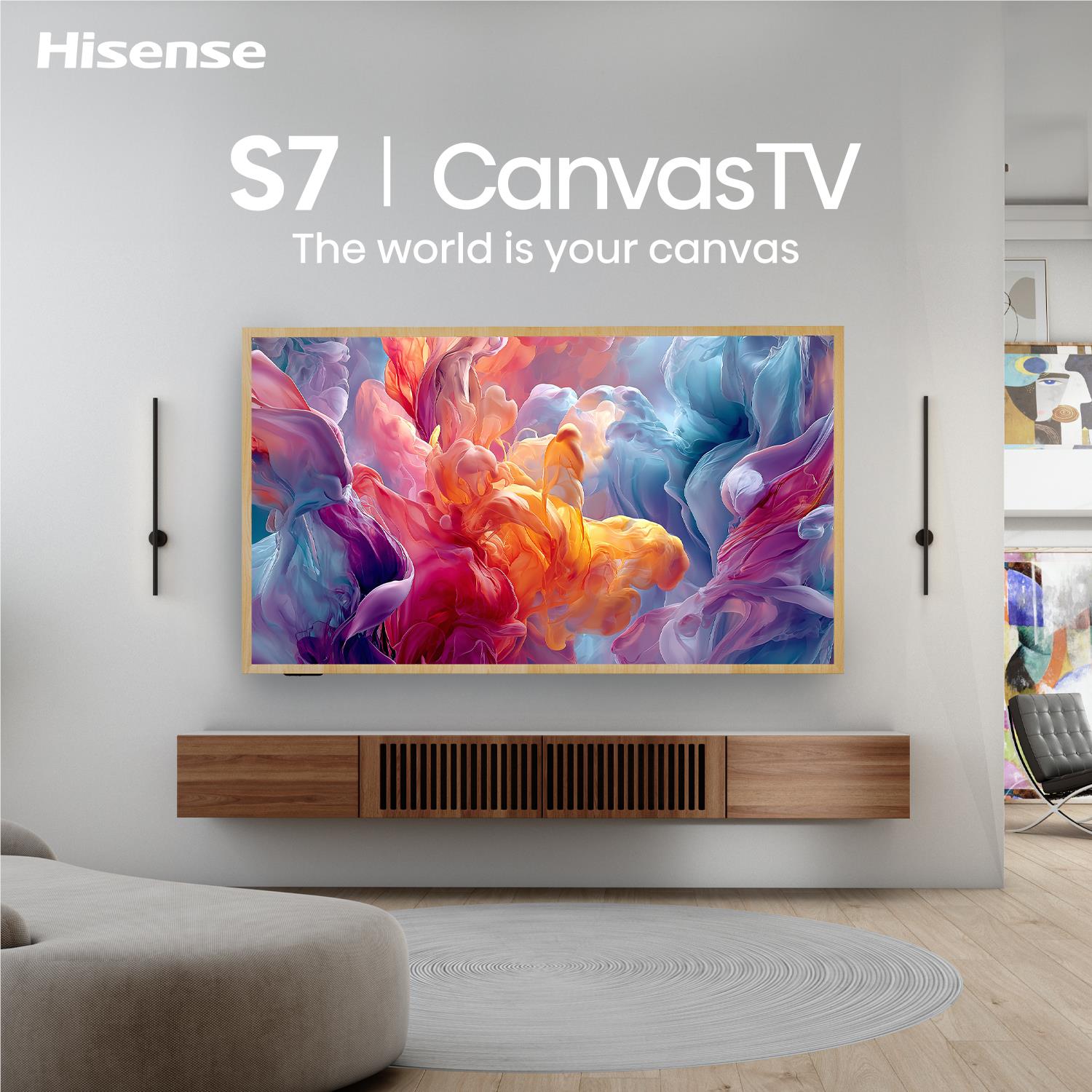 Hisense 65'' S7SAU 4K Hi-QLED CanvasTV [2026]