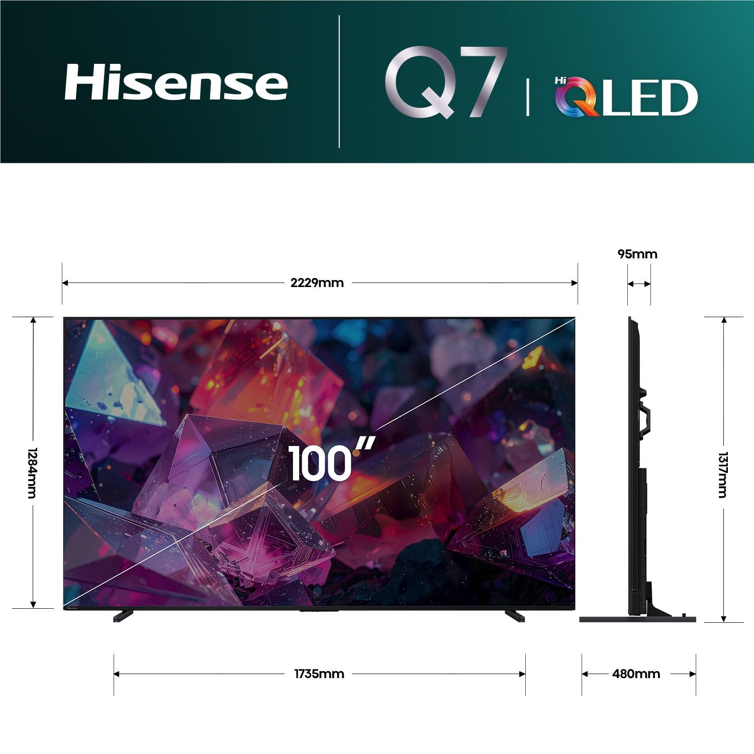 Hisense 100" Q7SAU 4K Hi-QLED Smart TV [2026]