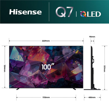 Hisense 100" Q7SAU 4K Hi-QLED Smart TV [2026]