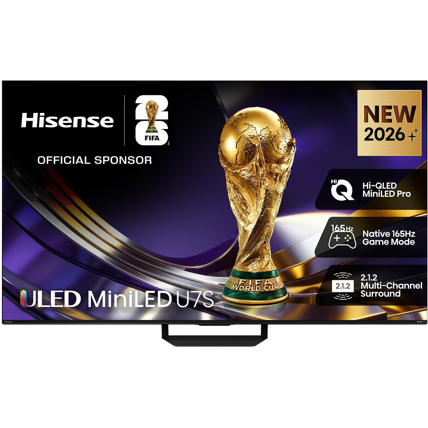 Hisense 55" U7SAU Mini LED Hi-QLED 4K Smart AI TV [2026]