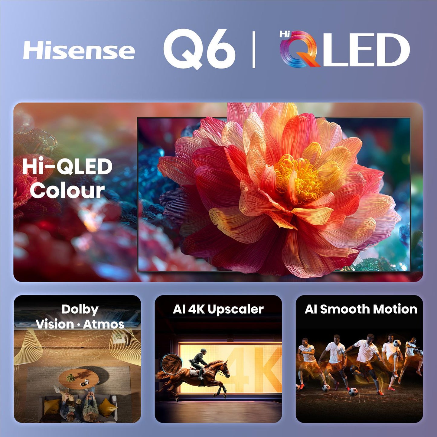 Hisense 75" Q6SAU 4K Hi-QLED Smart TV [2026]