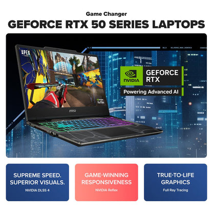 MSI Cyborg 15 15.6" FHD 144Hz Gaming Laptop (Intel Core 7 - 240H) [GeForce RTX 5050]