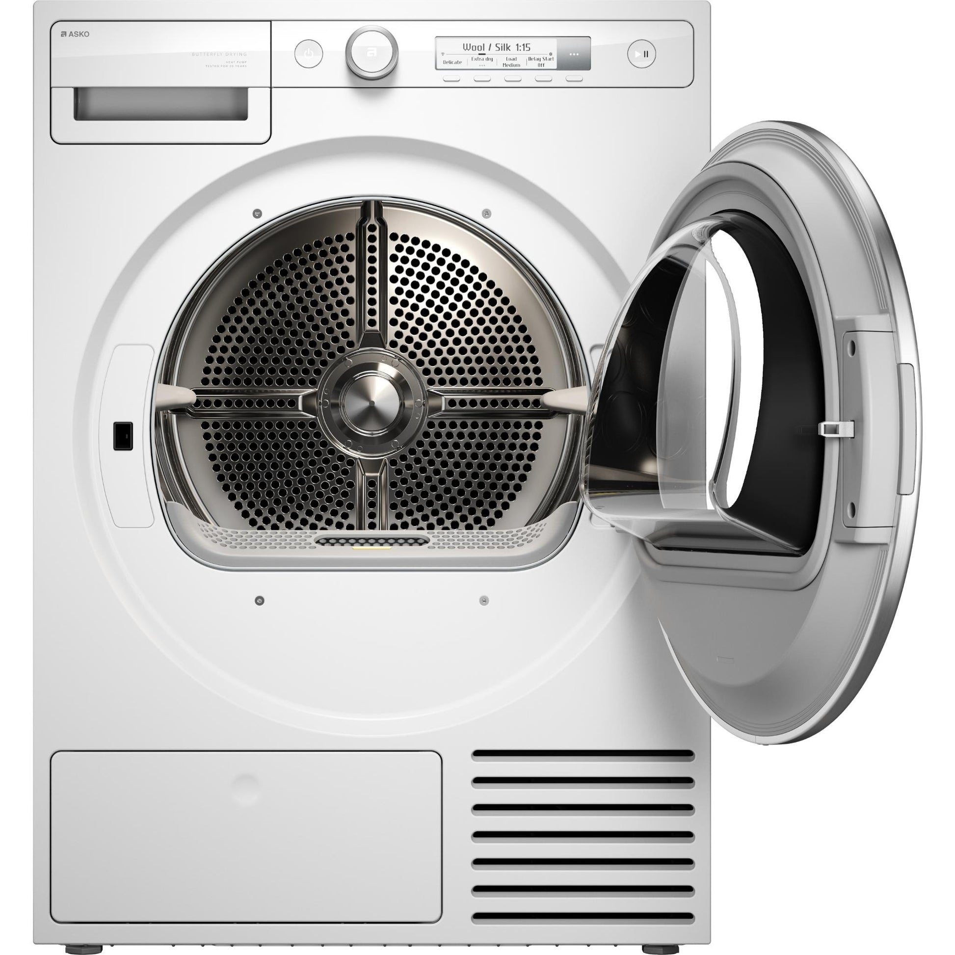 ASKO T308HCW Logic 8kg Butterfly Drying Heat Pump Dryer
