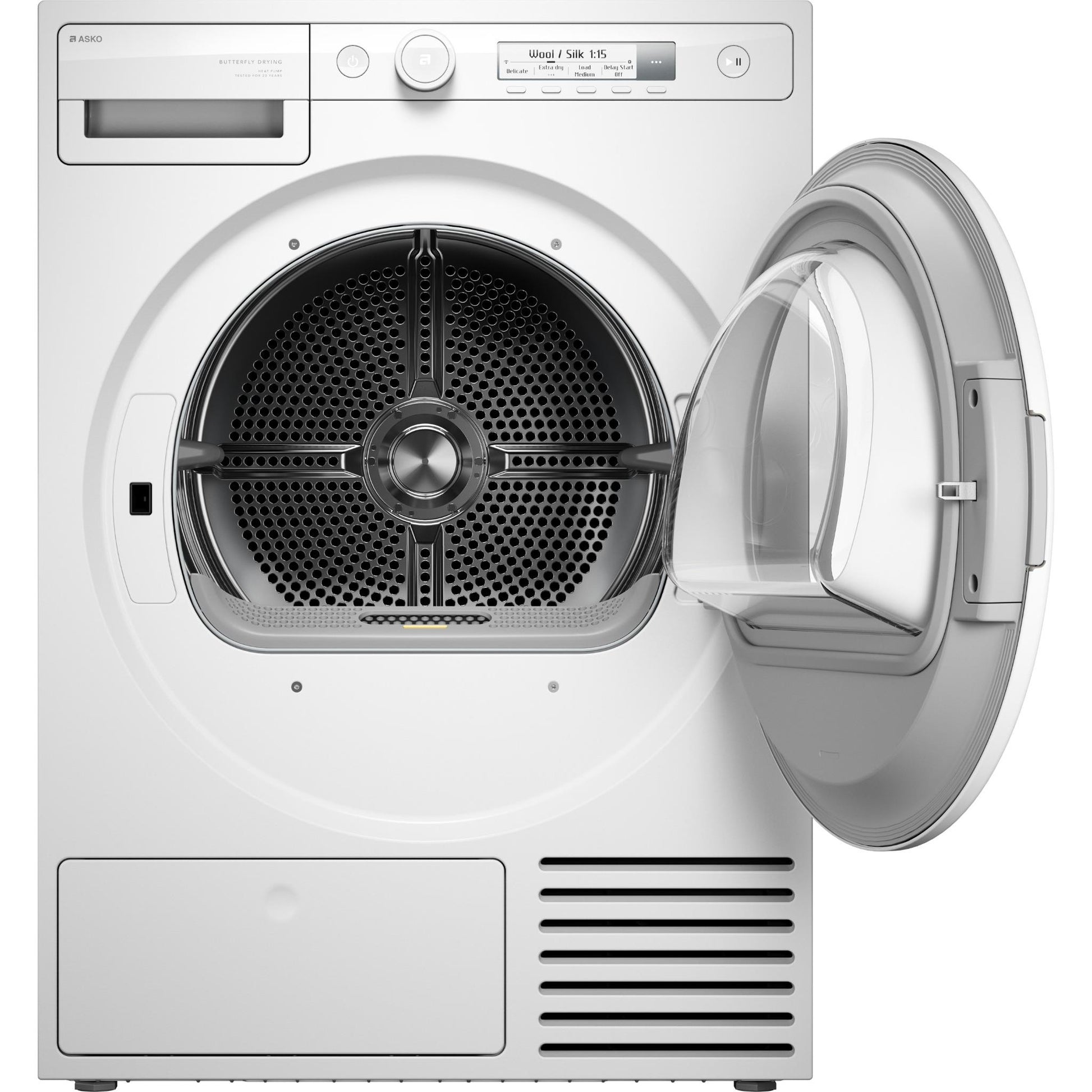 ASKO T108HW Classic 8kg Butterfly Drying™  Heat Pump Dryer