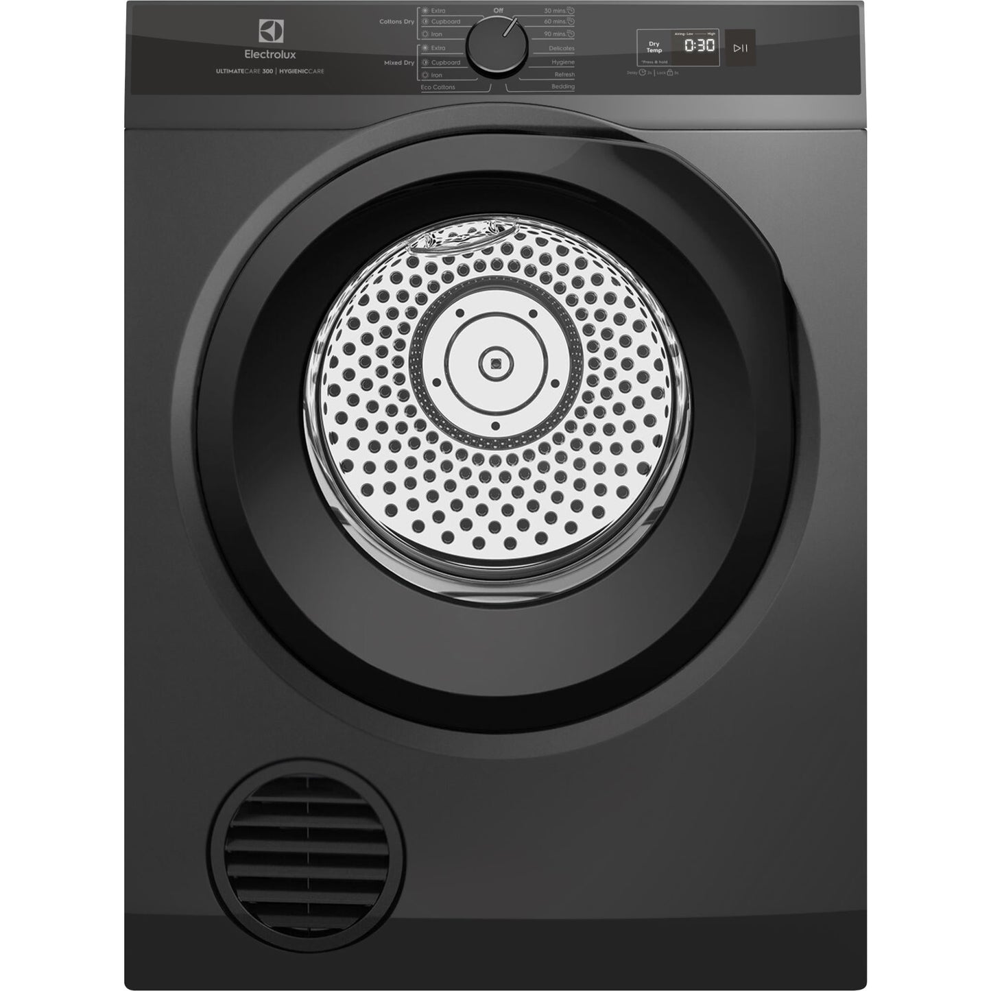 Electrolux EDV705N3SC UltimateCare 7kg Vented Clothes Dryer (Dark Silver)