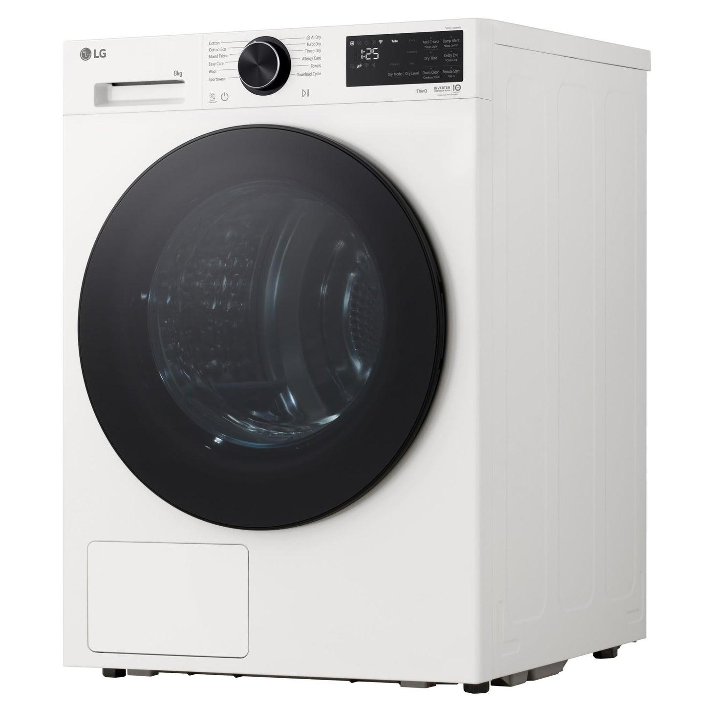 LG DXH3-08W Series 3 8kg AI Heat Pump Dryer
