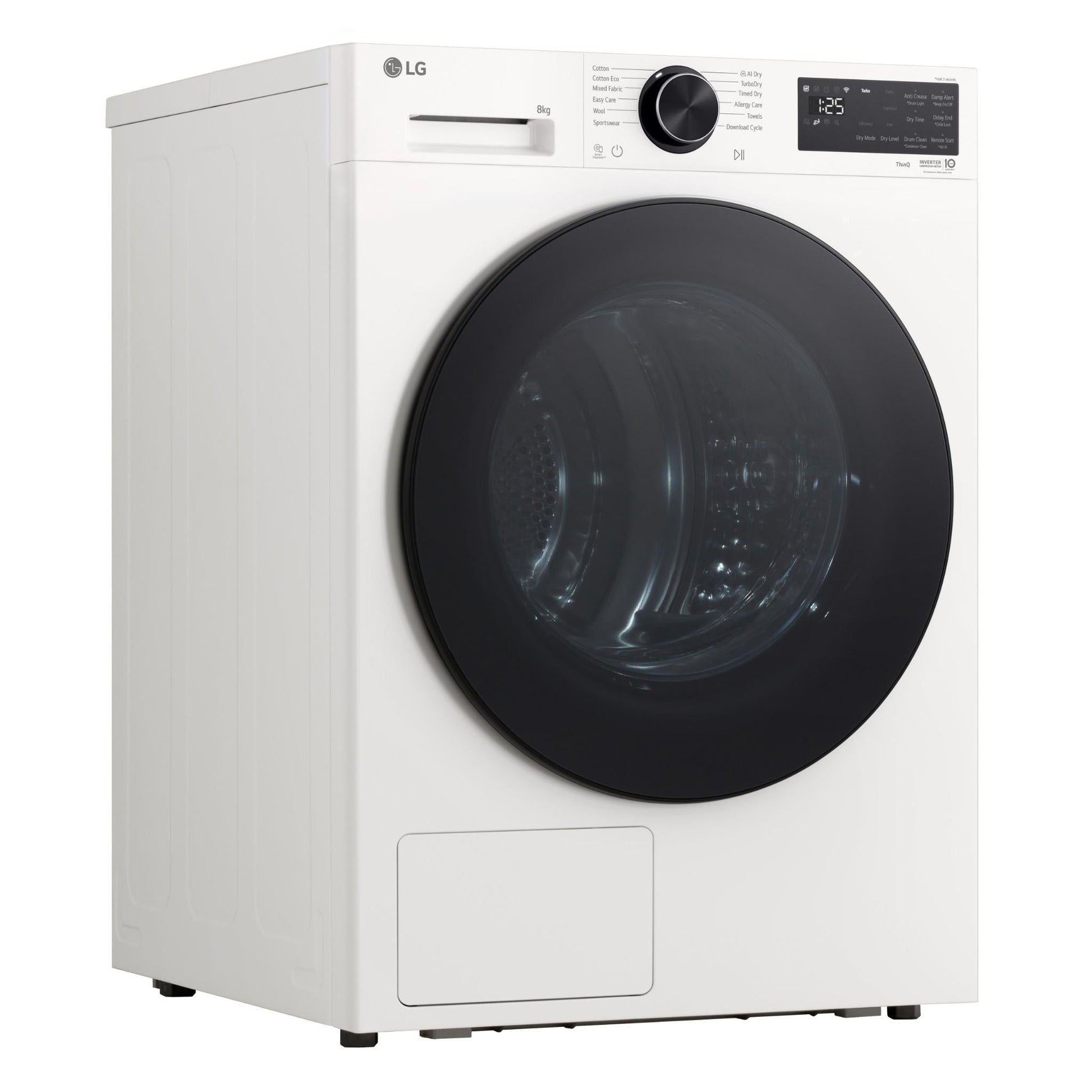 LG DXH3-08W Series 3 8kg AI Heat Pump Dryer