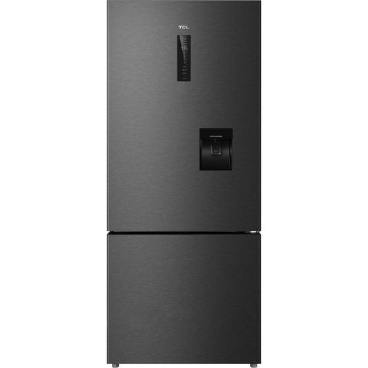 TCL TRF440BHB 412L Bottom Mount Fridge (Black)
