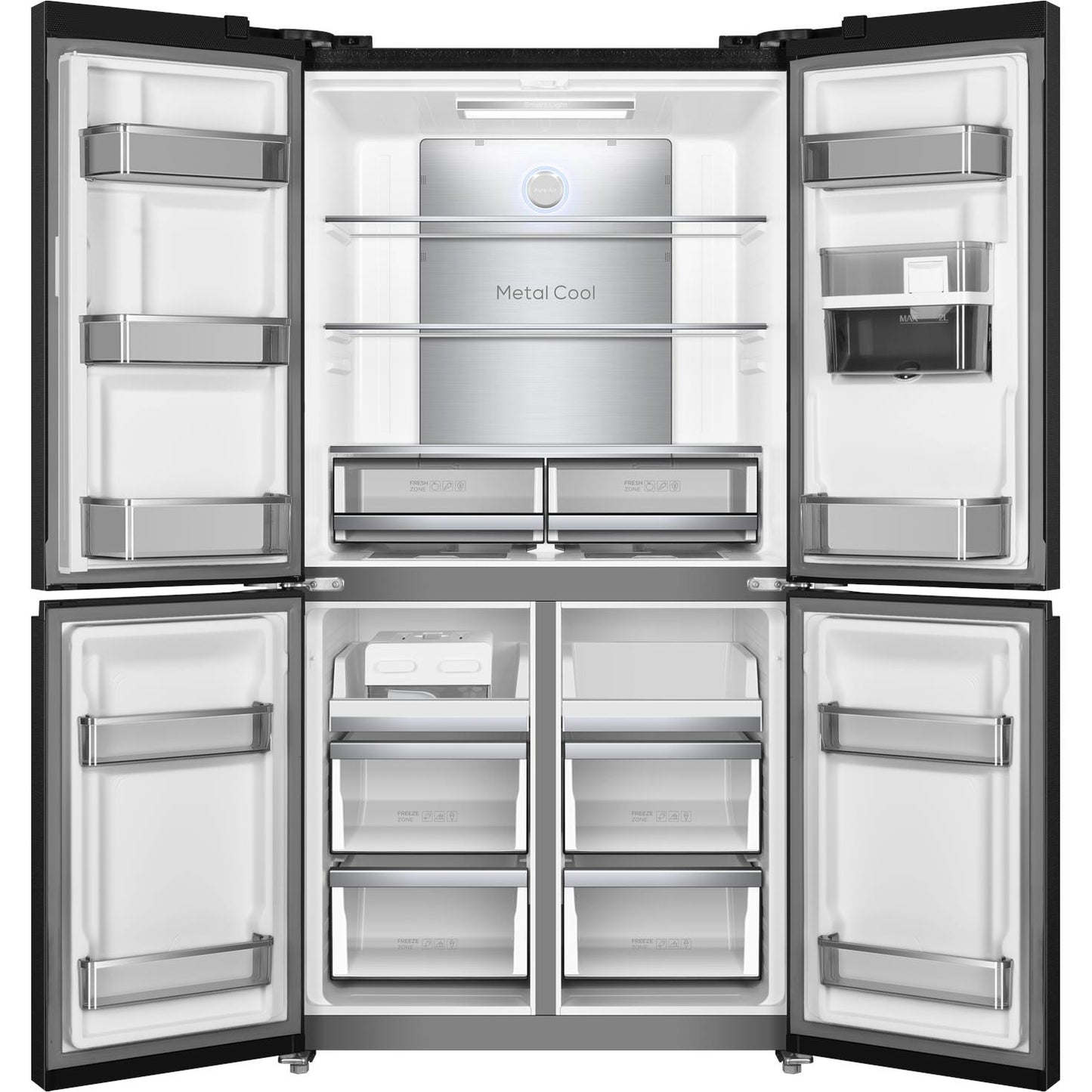 TCL TRF590QHB 590L French Door Fridge (Matte Black)