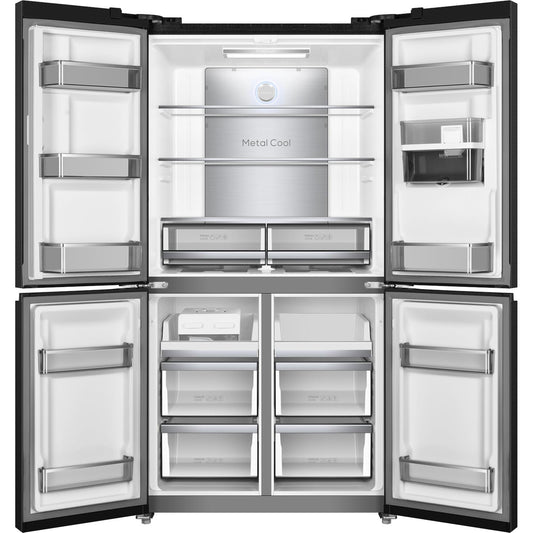 TCL TRF590QHB 590L French Door Fridge (Matte Black)