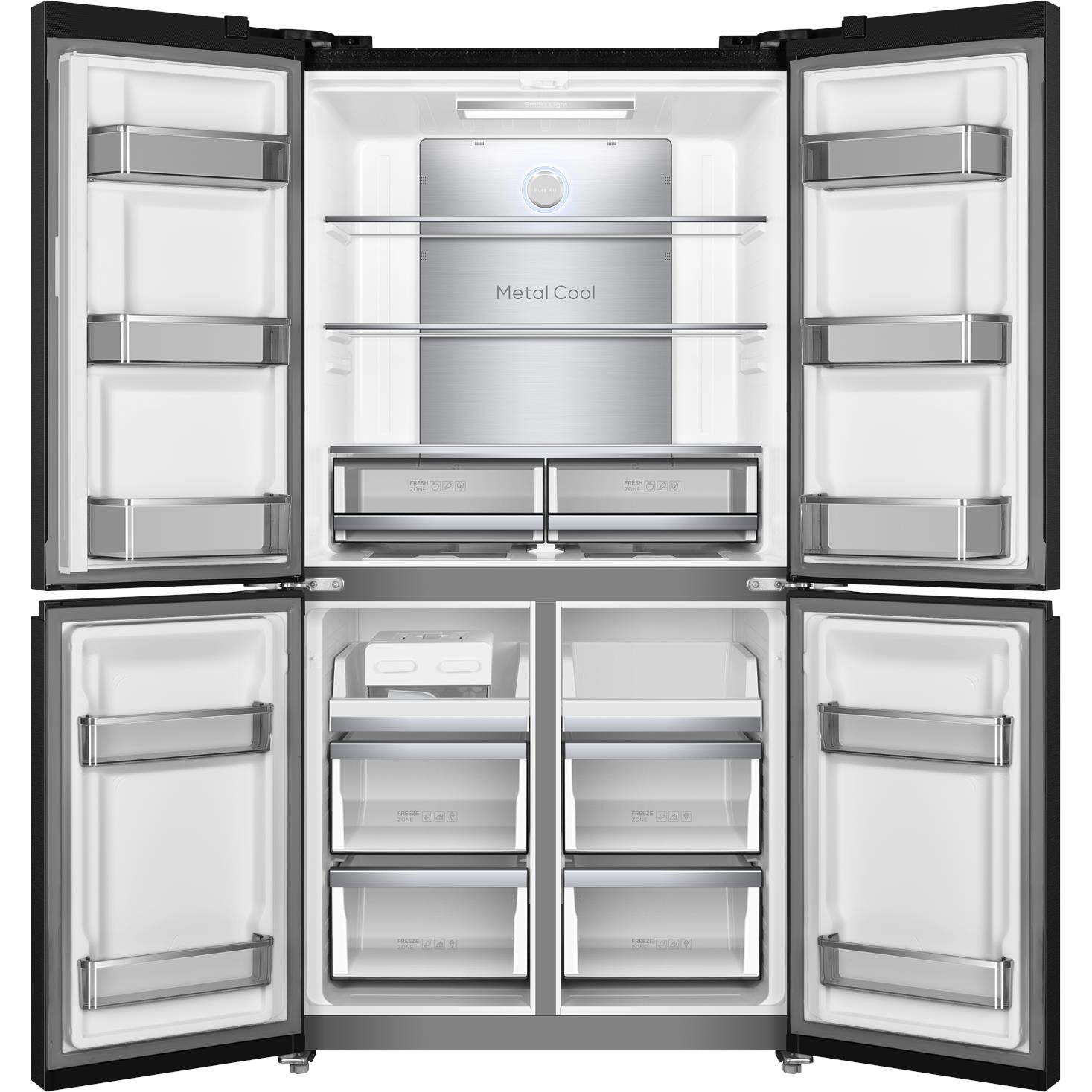 TCL TRF590QB 596L French Door Fridge (Matte Black)