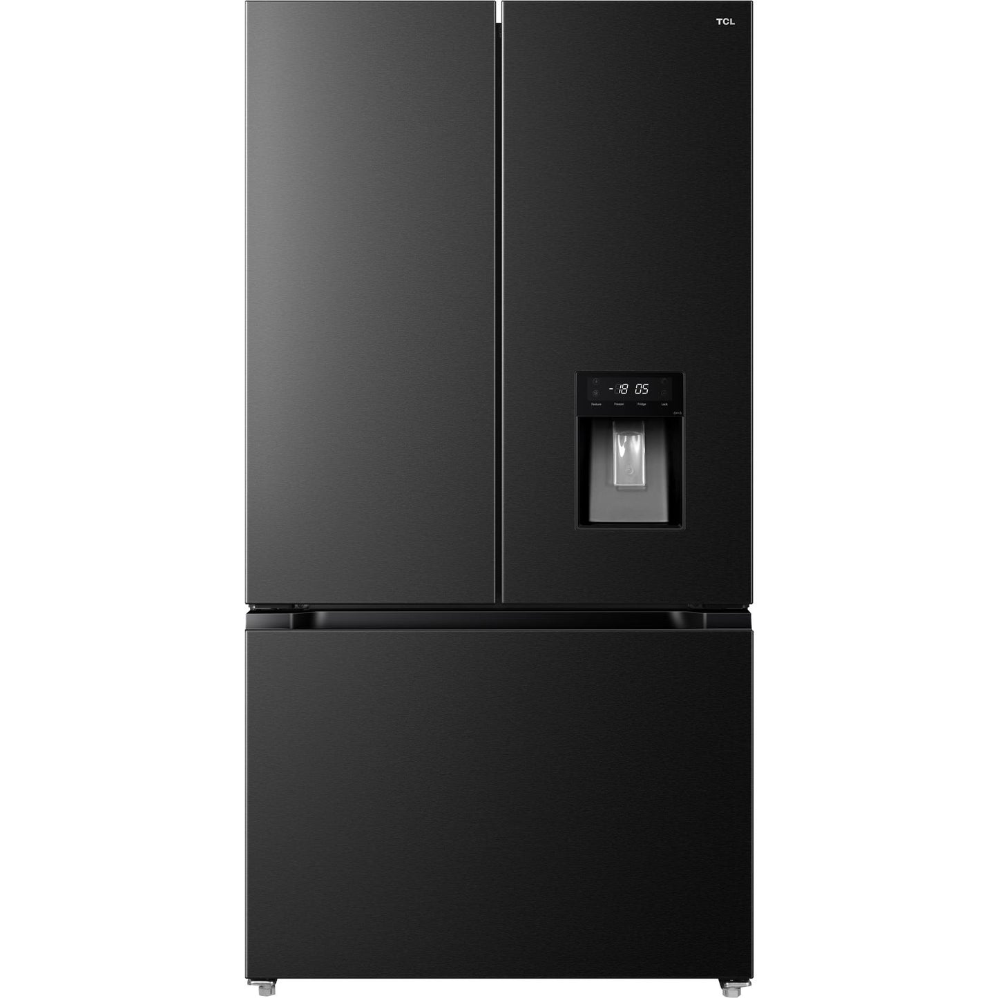 TCL TRF576FHB 575L French Door Fridge (Matte Black)