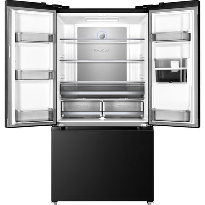 TCL TRF576FHB 575L French Door Fridge (Matte Black)