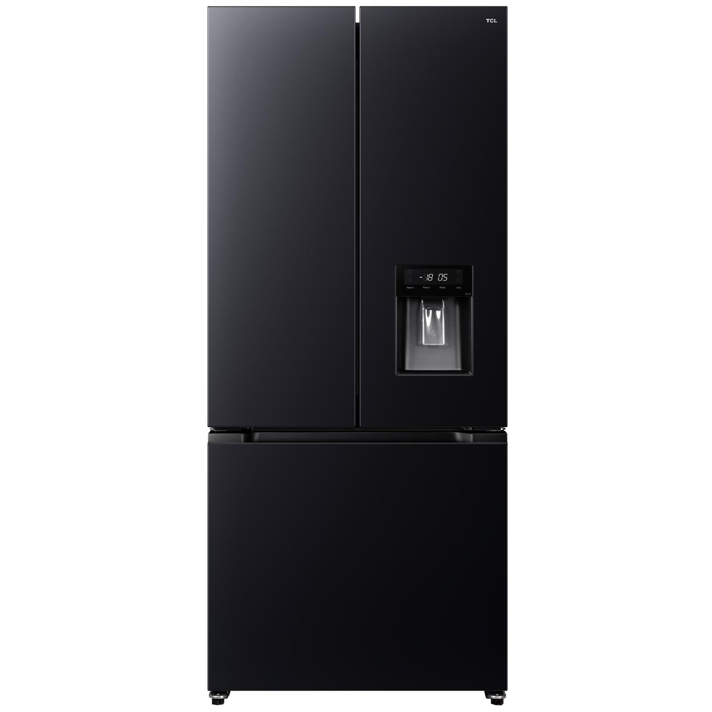 TCL TRF495FHB 496L French Door Fridge (Black)