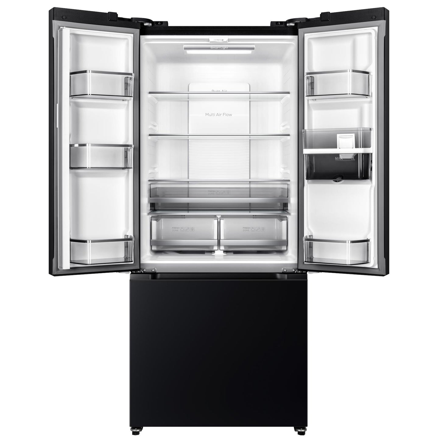 TCL TRF495FHB 496L French Door Fridge (Black)