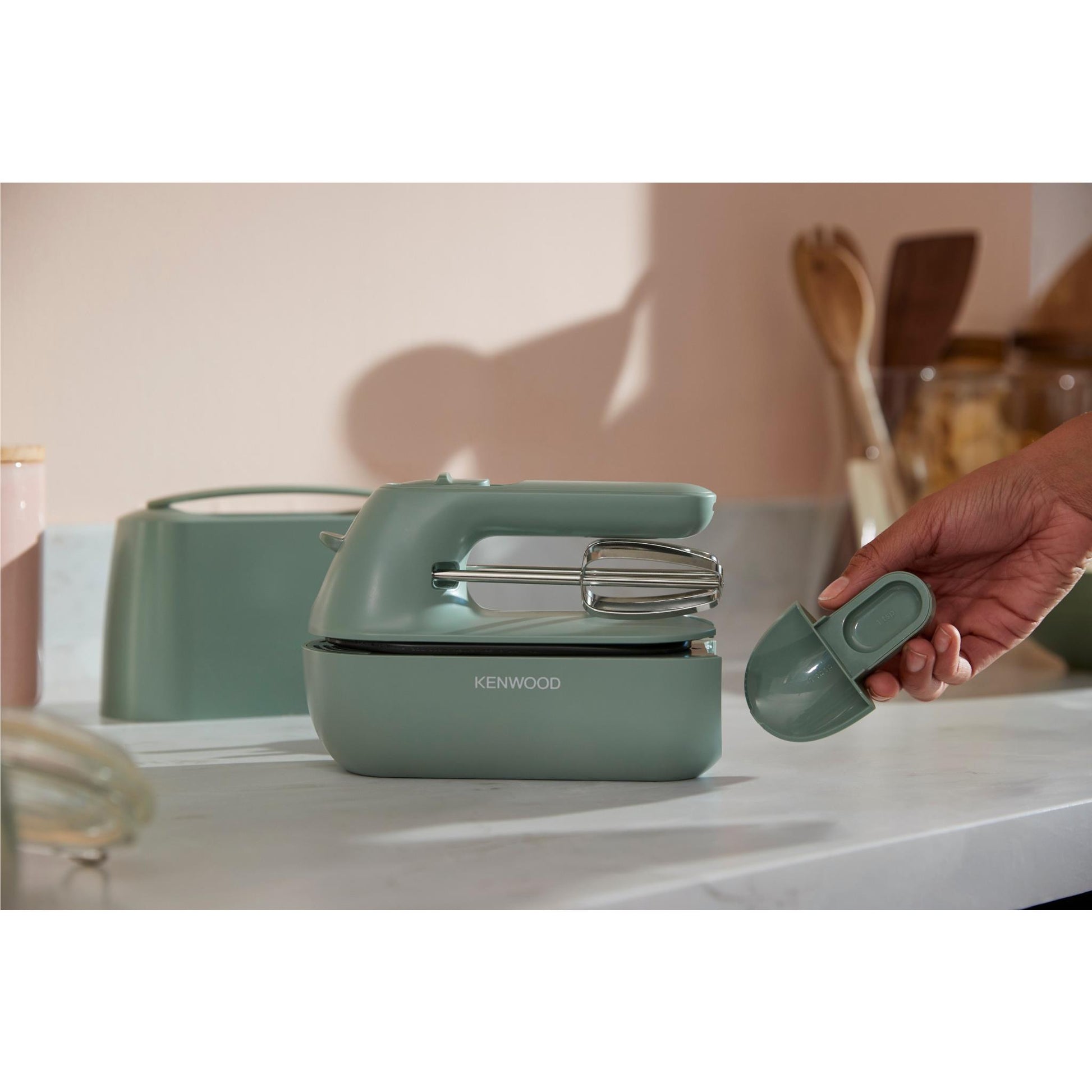 Kenwood QuickMix Go Hand Mixer with Case (Eucalyptus Green)