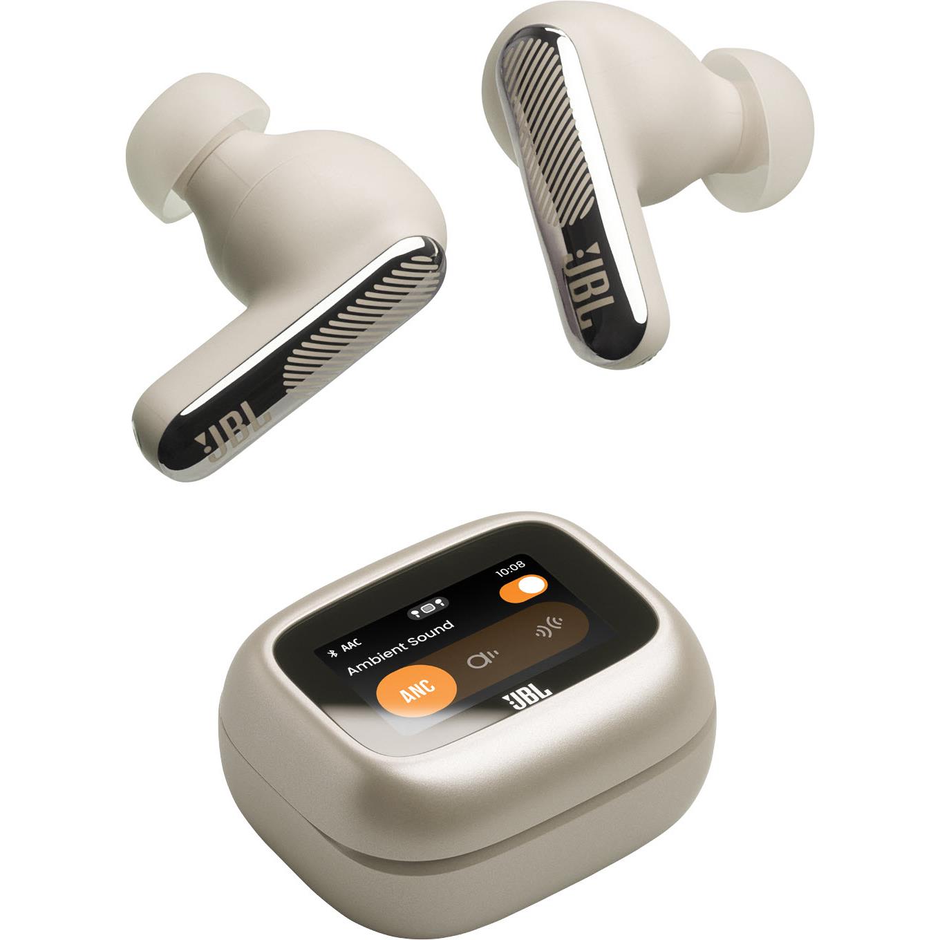 JBL Live Beam 4 TWS Adaptive Noise Cancelling Earbuds (Champagne)