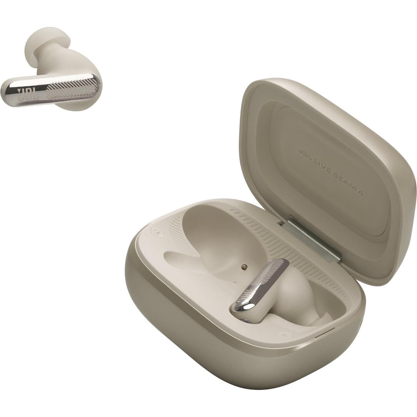 JBL Live Beam 4 TWS Adaptive Noise Cancelling Earbuds (Champagne)