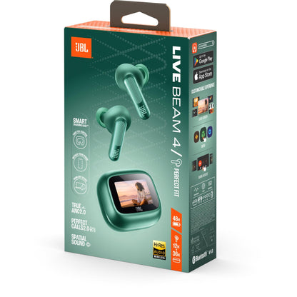 JBL Live Beam 4 TWS Adaptive Noise Cancelling Earbuds (Green)