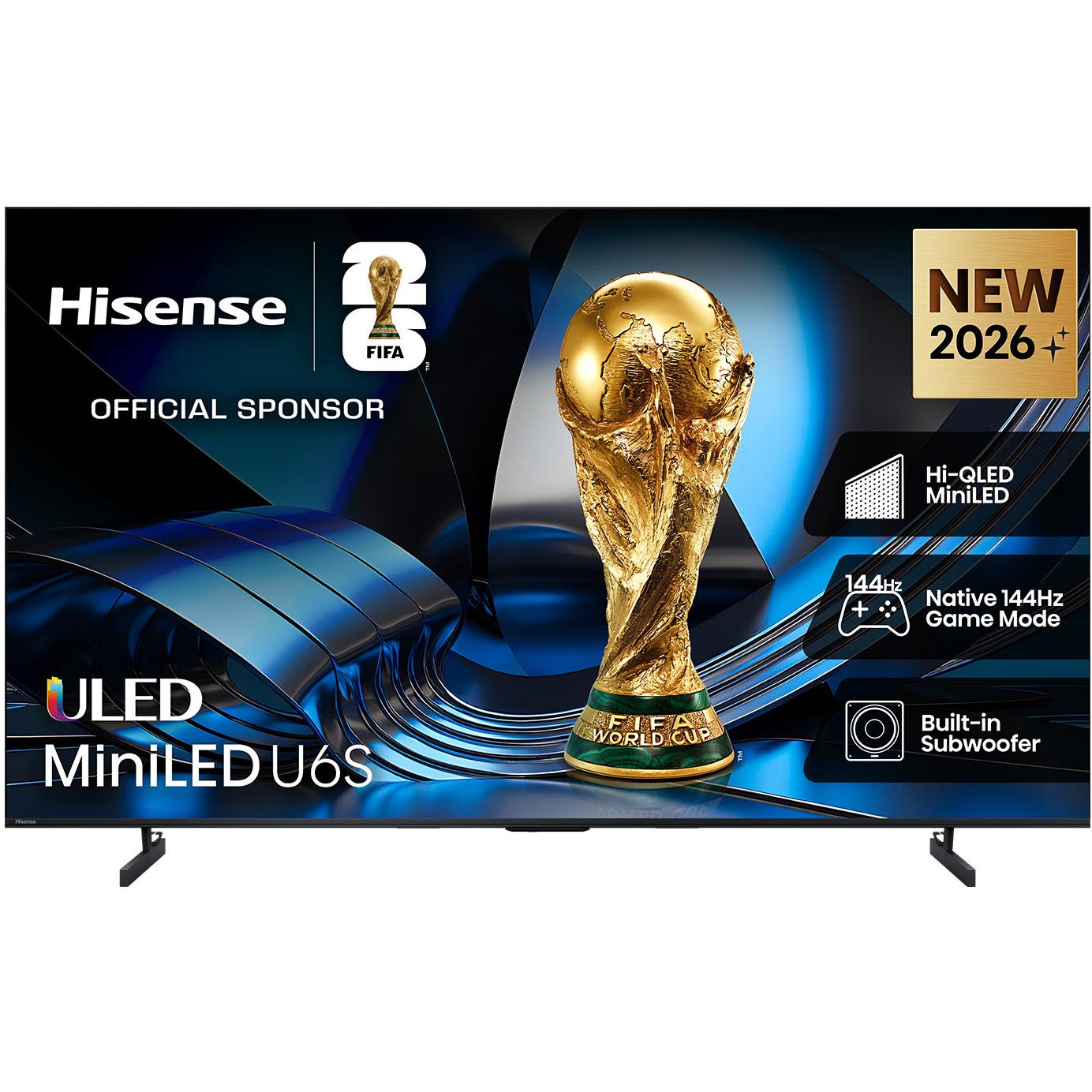 Hisense 50" U6SAU Mini-LED Hi-QLED 4K Smart AI TV [2026]