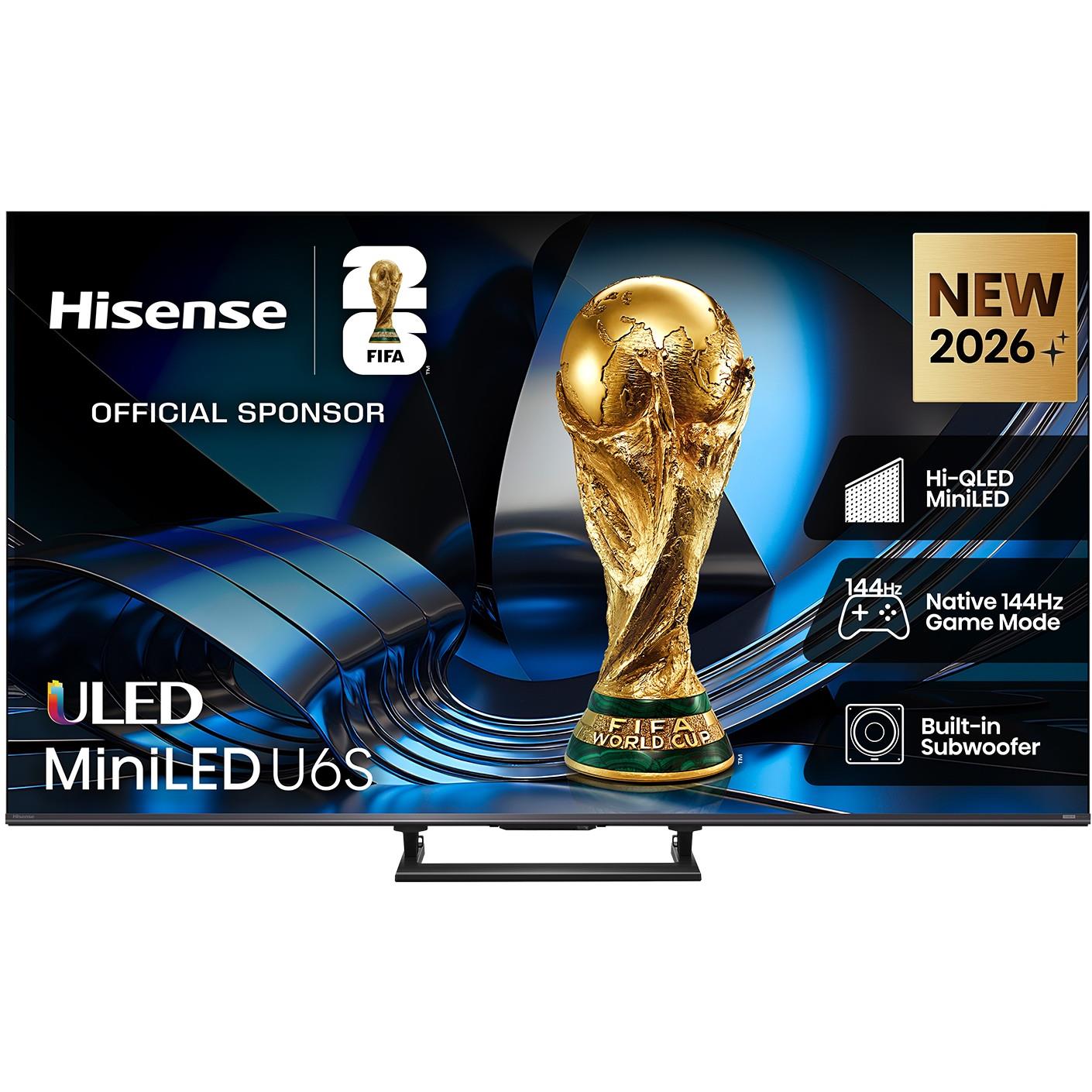 Hisense 85" U6SAU Mini-LED Hi-QLED 4K Smart AI TV [2026]
