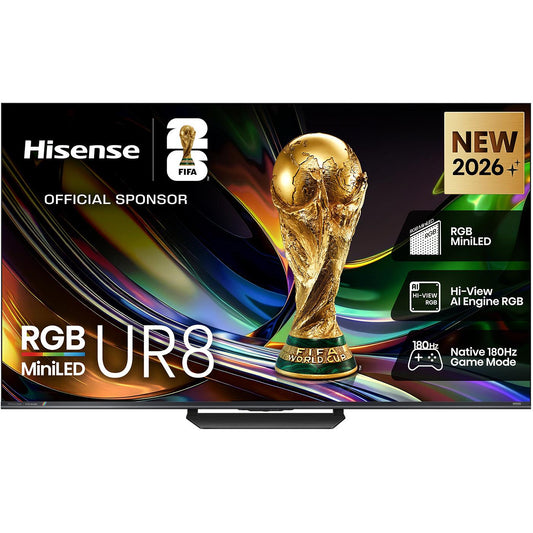 Hisense 55" UR8SAU ULED 4K UHD RGB Mini-LED Smart TV [2026]