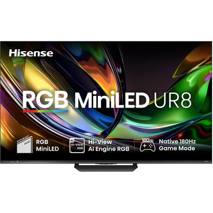 Hisense 65" UR8SAU ULED 4K UHD RGB Mini-LED Smart TV [2026]
