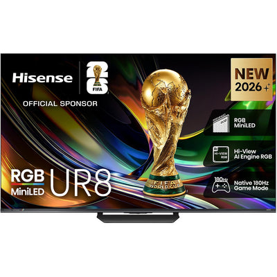 Hisense 75" UR8SAU ULED 4K UHD RGB Mini-LED Smart TV [2026]