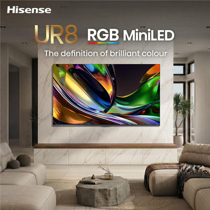 Hisense 75" UR8SAU ULED 4K UHD RGB Mini-LED Smart TV [2026]