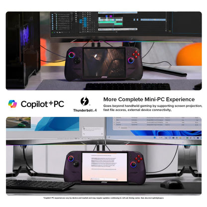 MSI Claw 8 EX AI+ 8" FHD+ Touchscreen 120Hz Gaming Handheld - Intel Arc G3 Extreme (1TB SSD)