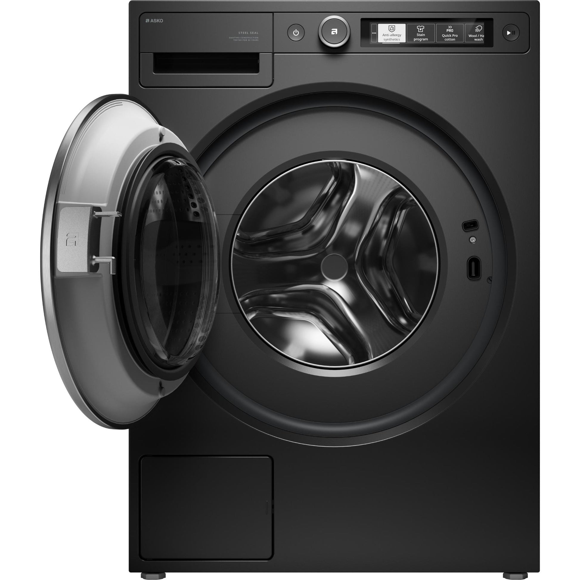ASKO W5096RLG Style 9kg Steel Seal Front Load Washer (Graphite Black)