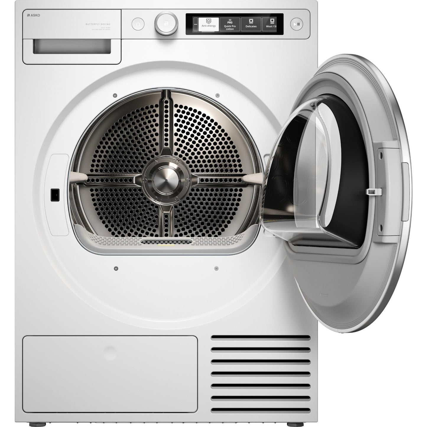 ASKO T509HPW Style 9kg Butterfly Drying Heat Pump Dryer (White)