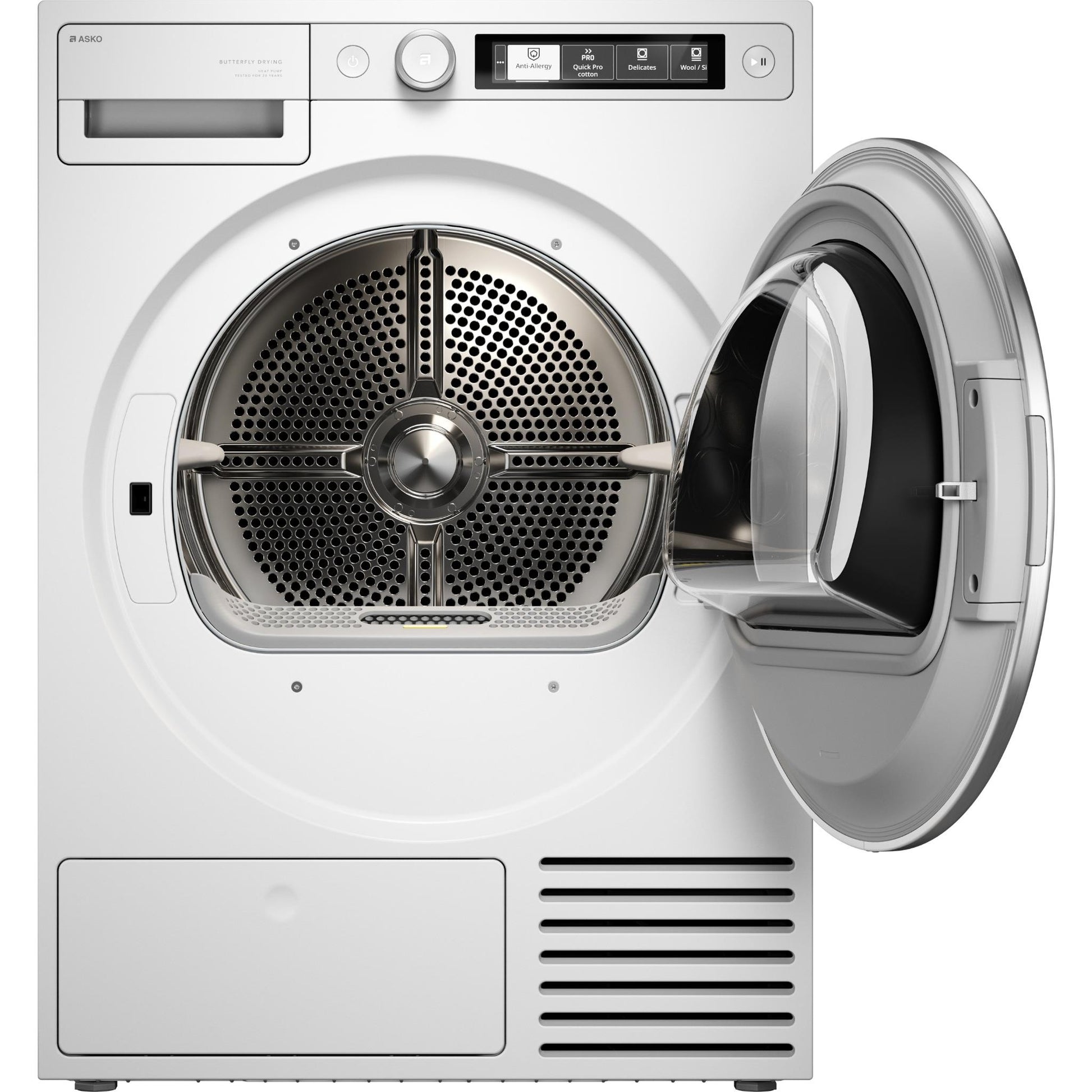 ASKO T509HPW Style 9kg Butterfly Drying Heat Pump Dryer (White)