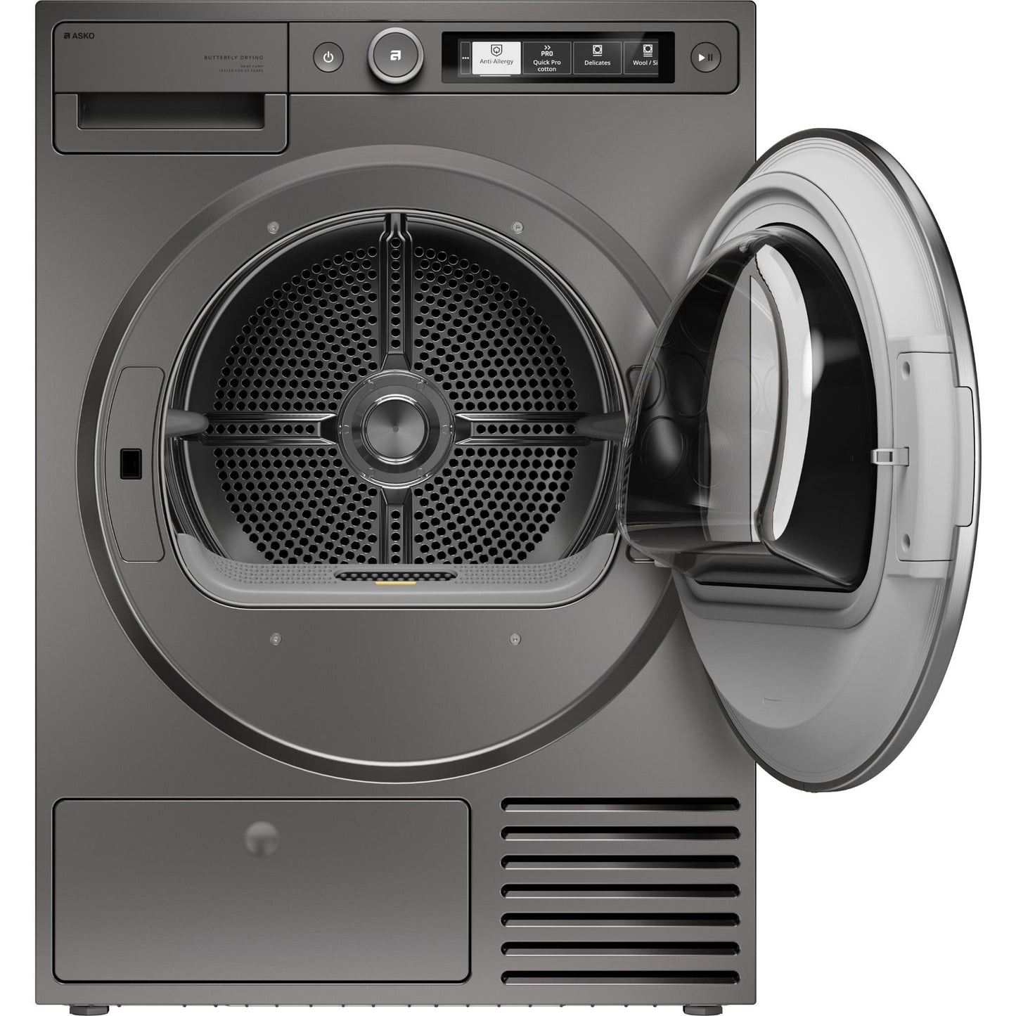 ASKO T509HPT Style 9kg Butterfly Drying Heat Pump Dryer (Titanium)