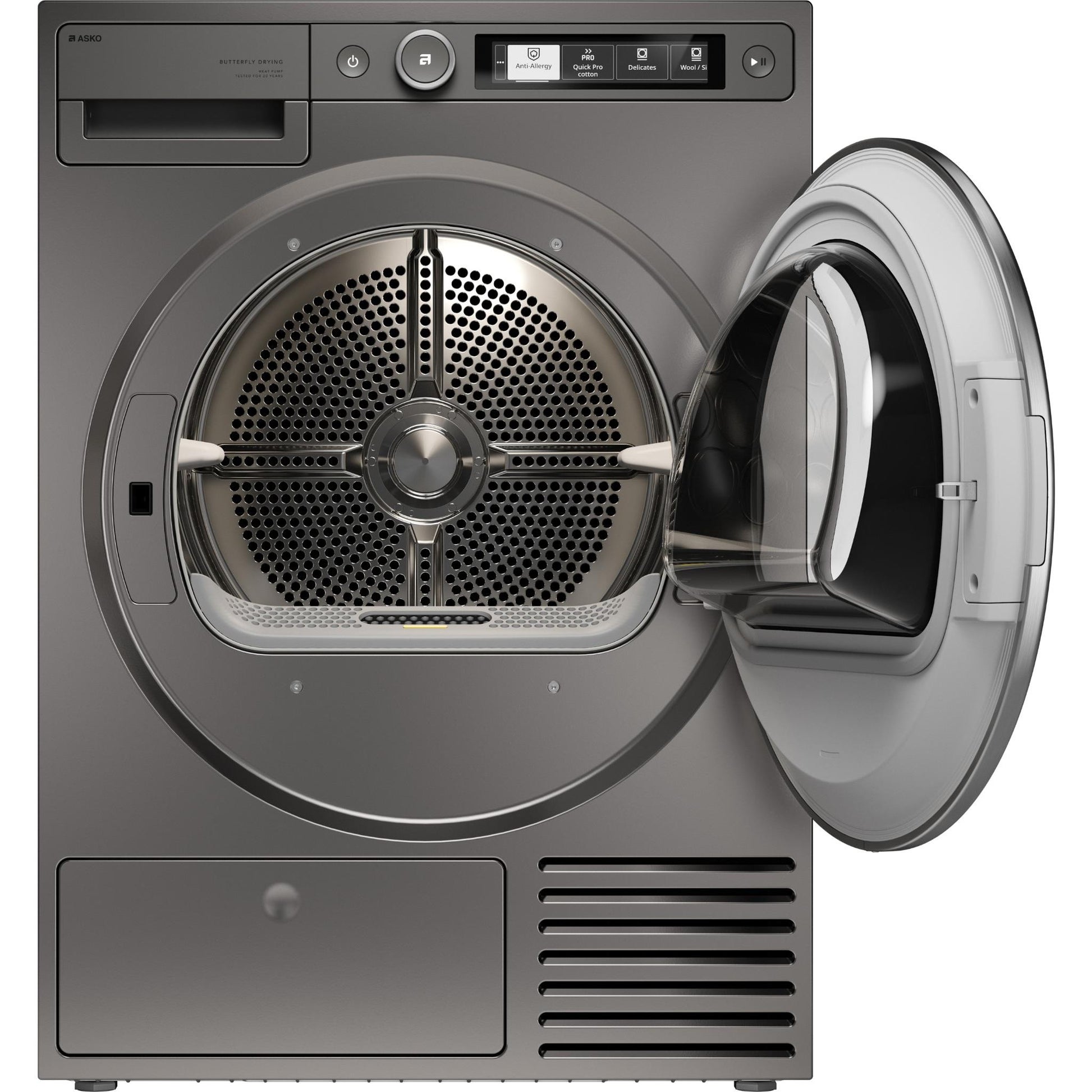 ASKO T509HPT Style 9kg Butterfly Drying Heat Pump Dryer (Titanium)