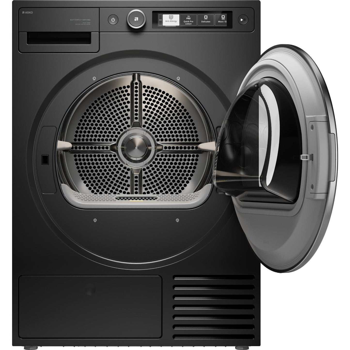 ASKO T509HPG Style 9kg Butterfly Drying Heat Pump Dryer (Graphite Black)