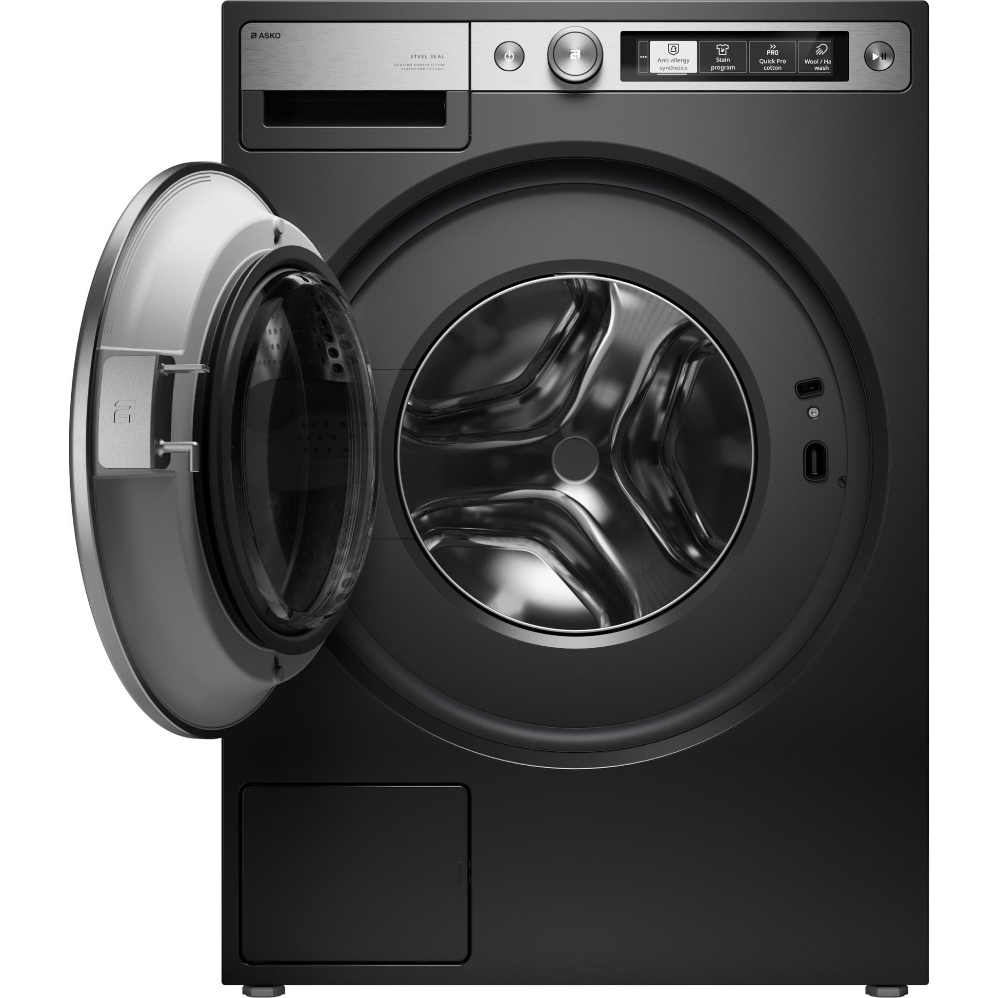 ASKO W7956XLG Style+ 9.5kg Steel Seal Front Load Washer (Graphite Black)