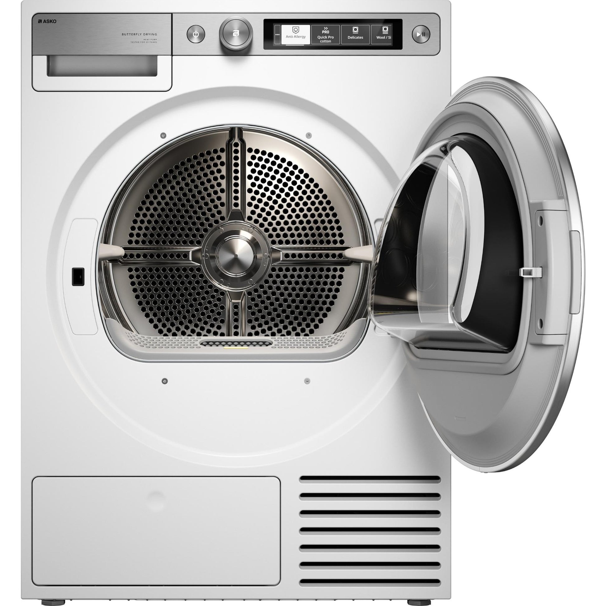 ASKO T709HUW Style+ 9kg Butterfly Drying Heat Pump Dryer (White)