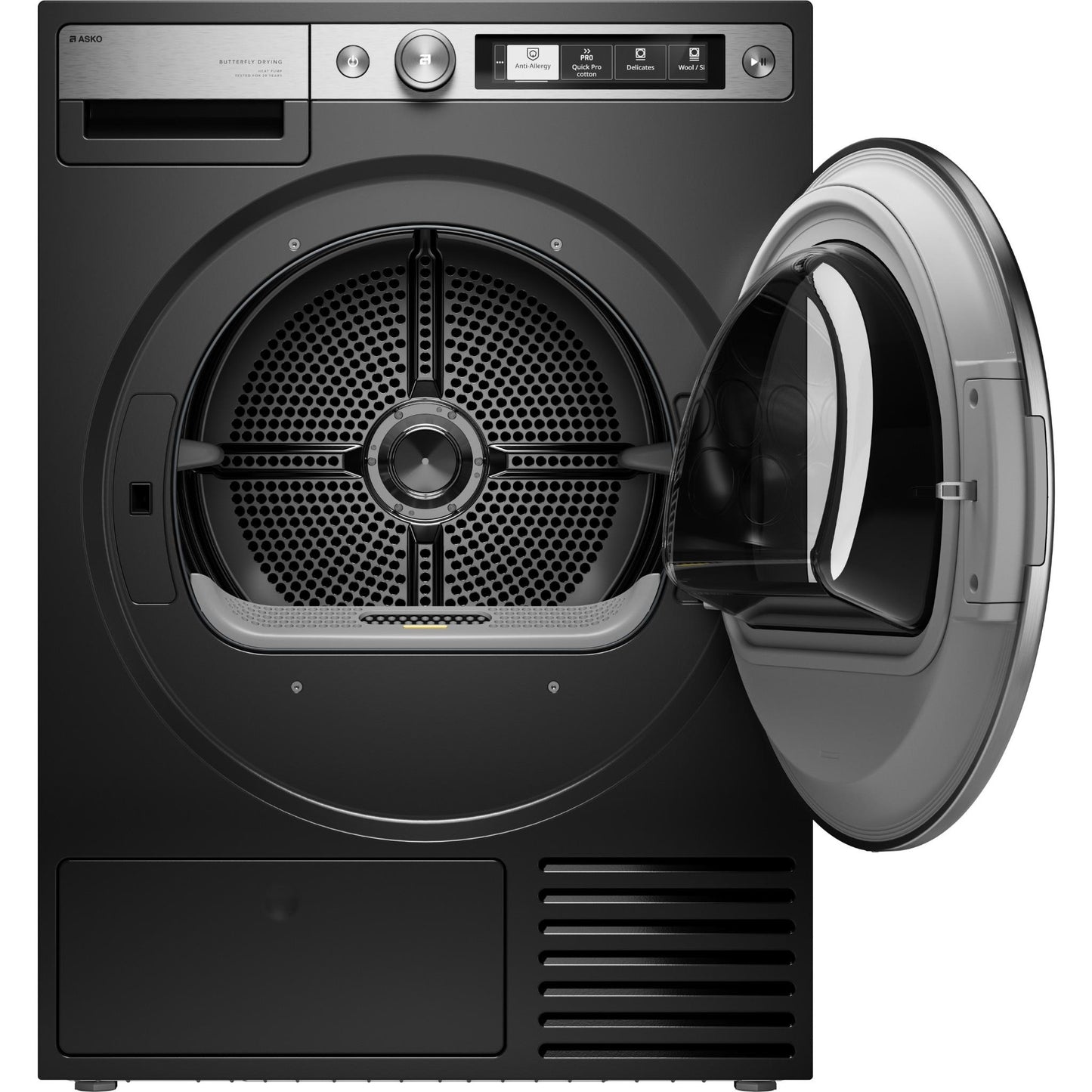 ASKO T709HUG Style+ 9kg Butterfly Drying Heat Pump Dryer (Graphite Black)