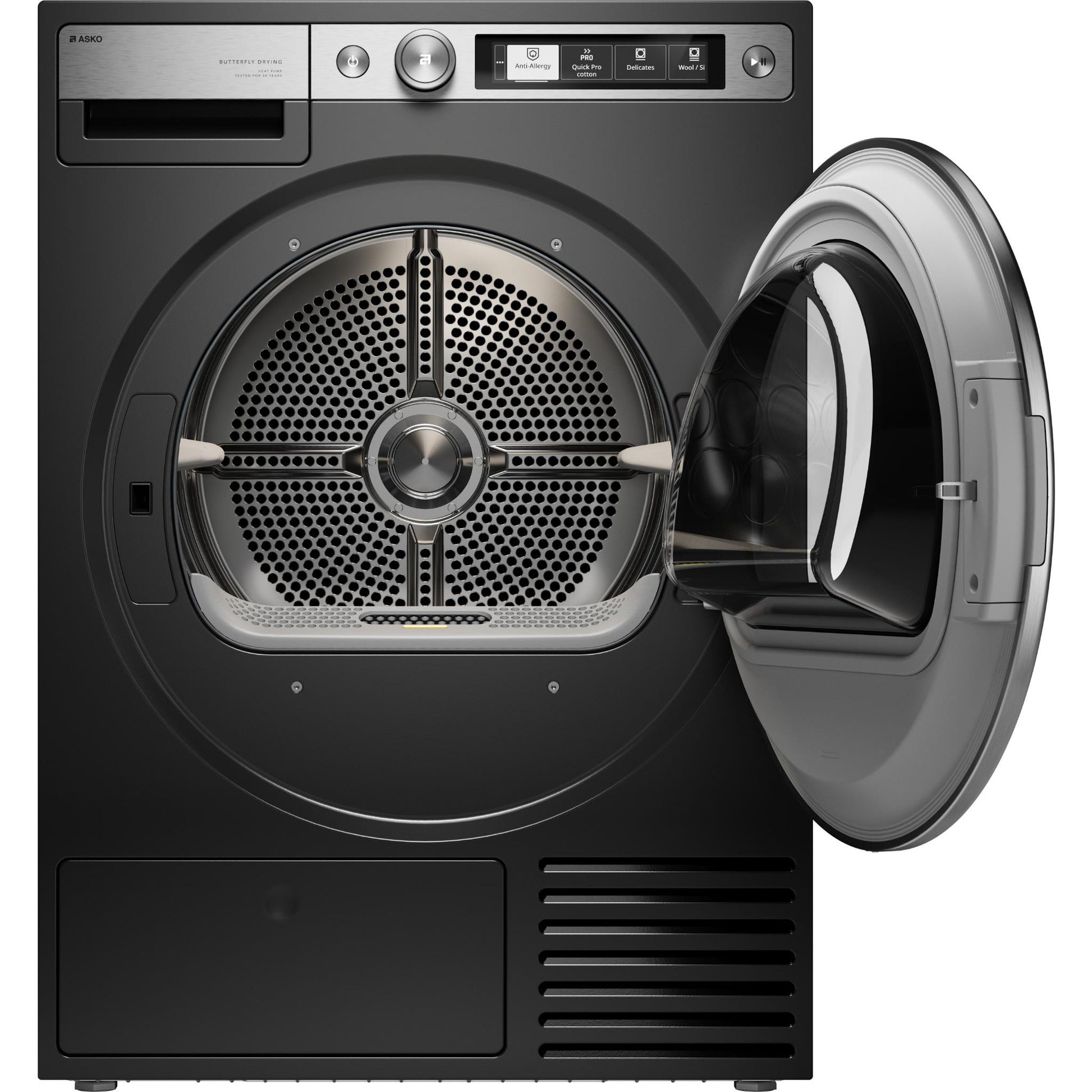 ASKO T709HUG Style+ 9kg Butterfly Drying Heat Pump Dryer (Graphite Black)
