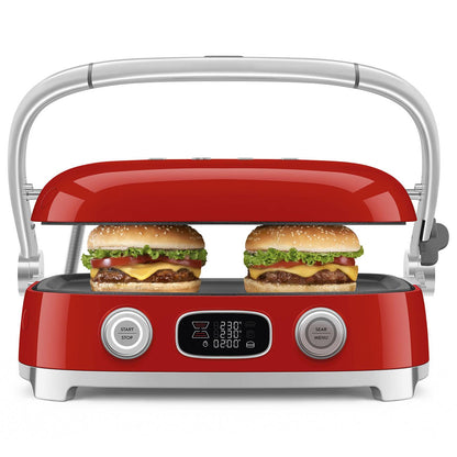 Smeg 50's Style Retro 3-in1 MultiGrill (Red)