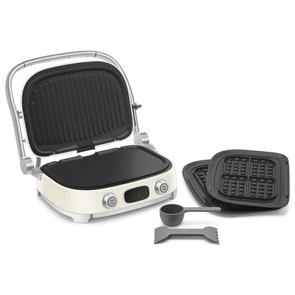 Smeg 50's Style Retro 3-in1 MultiGrill (Cream)