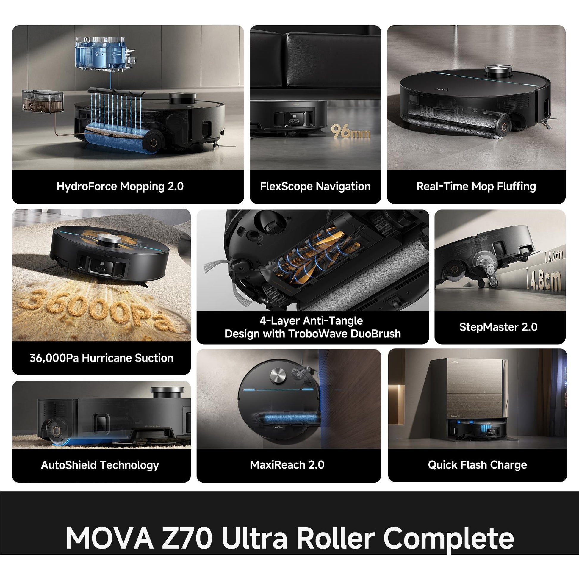 MOVA Z70 Ultra Roller Wet and Dry Robotic Vacuum