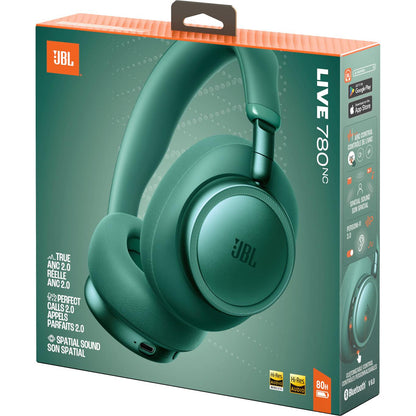 JBL Live 780NC Wireless Noise Cancelling Over-ear Headphones (Green)